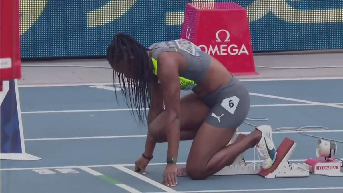 'Video thumbnail for Shericka Jackson clocks 21.84 to win Diamond League meeting in Silesia'