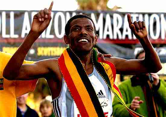 Haile Gebrselassie goes for a Vienna City Marathon hat trick