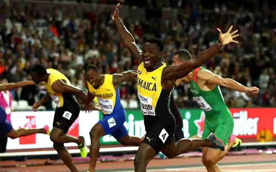 Omar McLeod of Jamaica