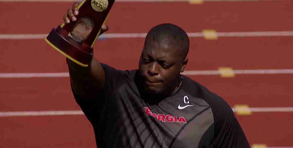 Denzel Comenentia of Georgia wins NCAA Track and Field