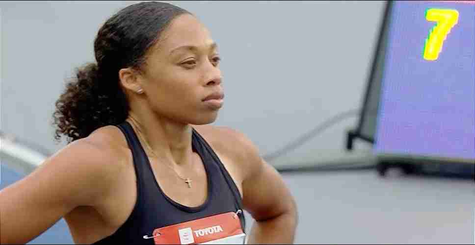 Allyson Felix finishes fourth in American Track League 400m race