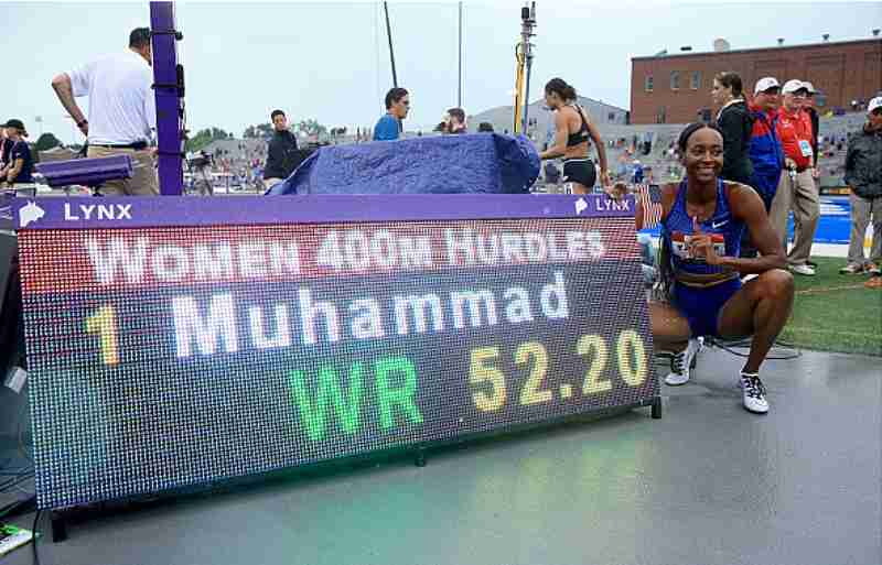 Dalilah Muhammad world record 400m hurdles