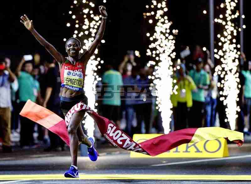 Kenya’s Ruth Chepngetich Wins World championships marathon At Doha 2019