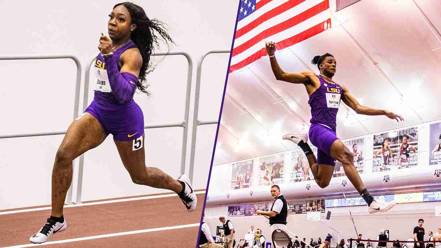 Thelma Davies and JuVaughn Harrison NCAA Championships