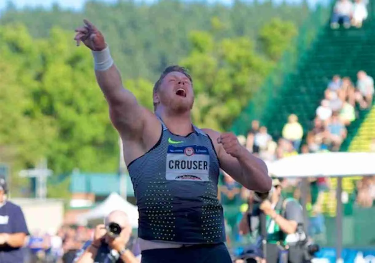 Olympic champ Crouser throws 22.69m at Arkansas Twilight