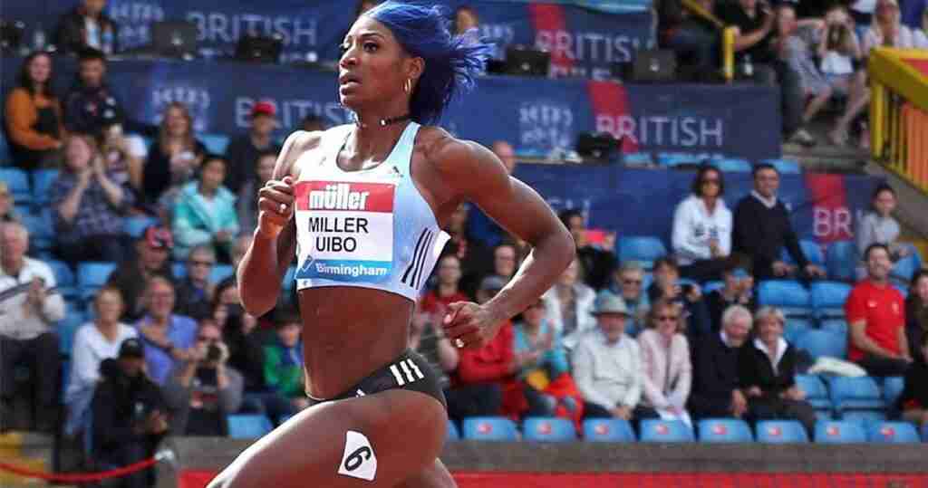 Shaunae Miller-Uibo of Bahamas in the 200m