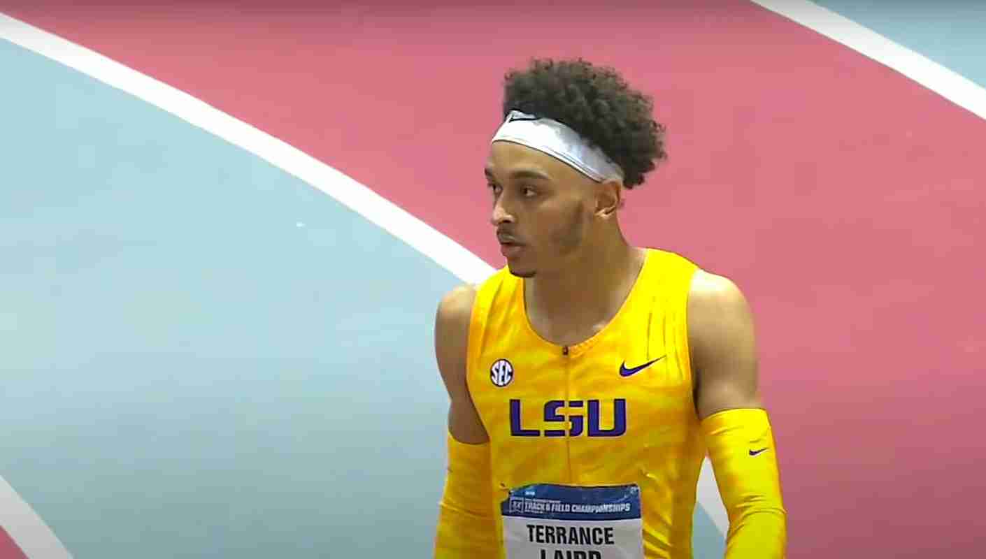 Watch Terrance Laird Runs Wind-Aided 19.82 At  LSU Alumni Gold