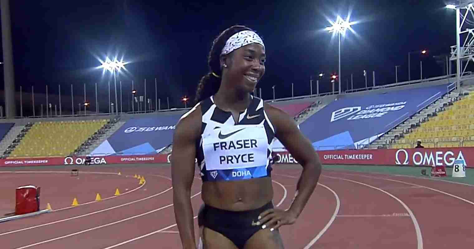 Shelly-Ann Fraser-Pryce-100m-Doha-DL
