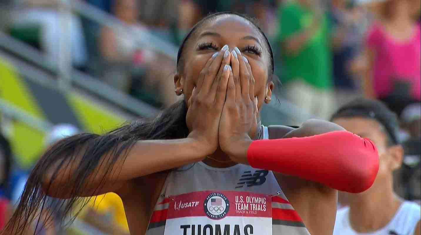 [Watch Video] Gabby Thomas runs No. 3 fastest-ever 200m to win at U.S. Olympic trials