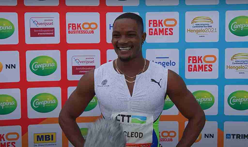 Omar McLeod at 2021 FBK Games