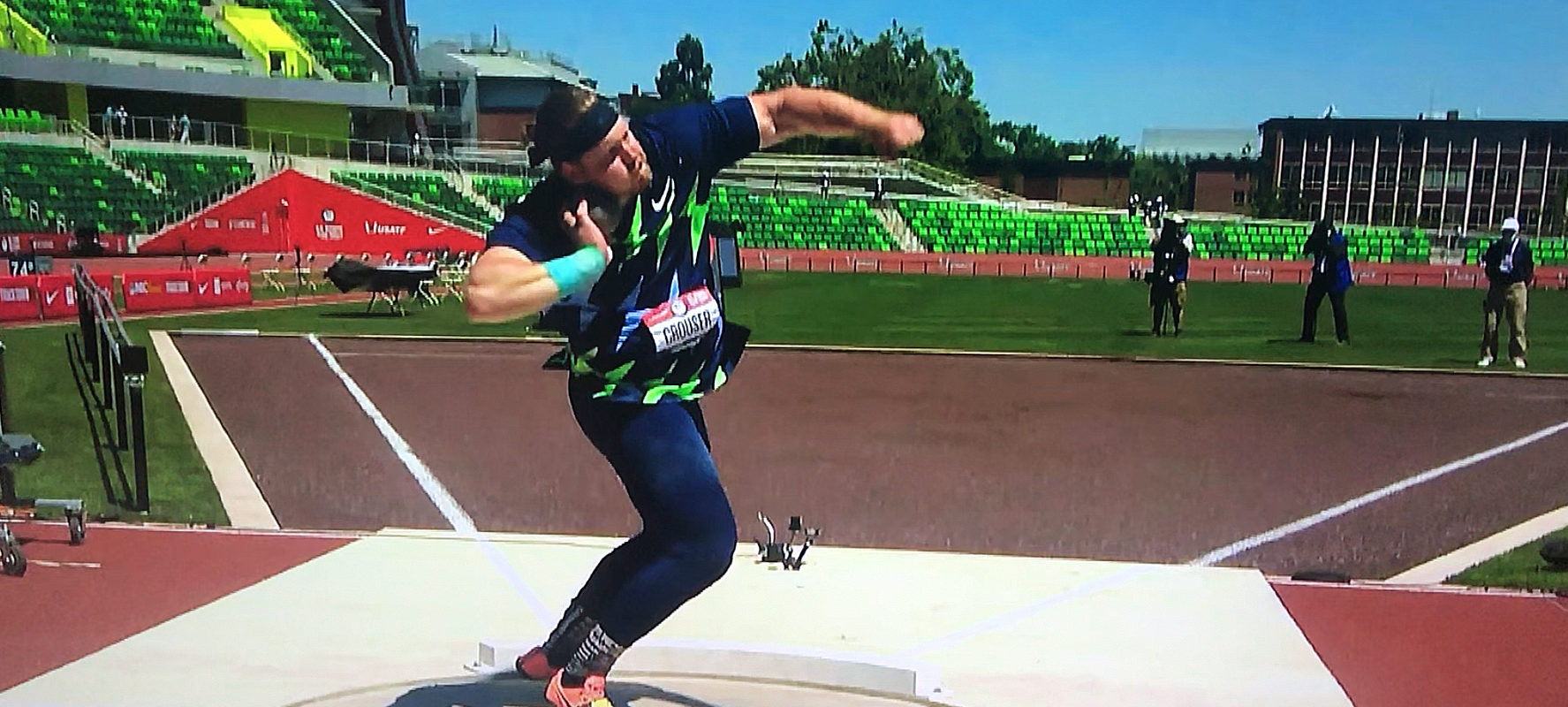 Crouser breaks world shot put record with 23.37m at U.S. Olympic Trials