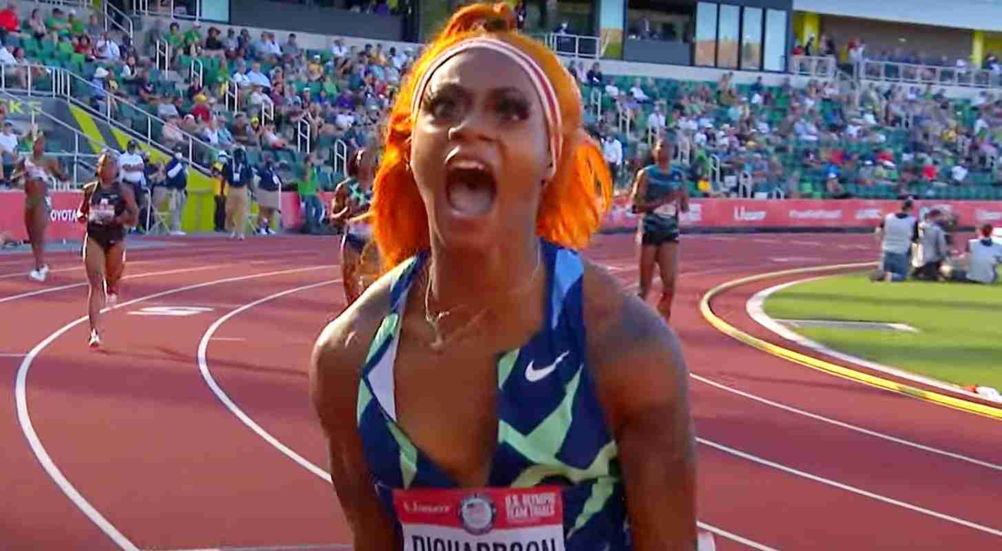 Emotional Sha’Carri Richardson wins US Olympic trials 100m title