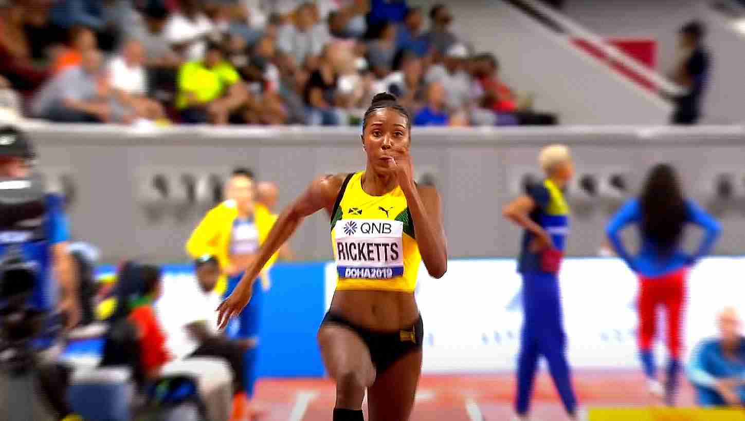 Shanieka Ricketts at the world championships