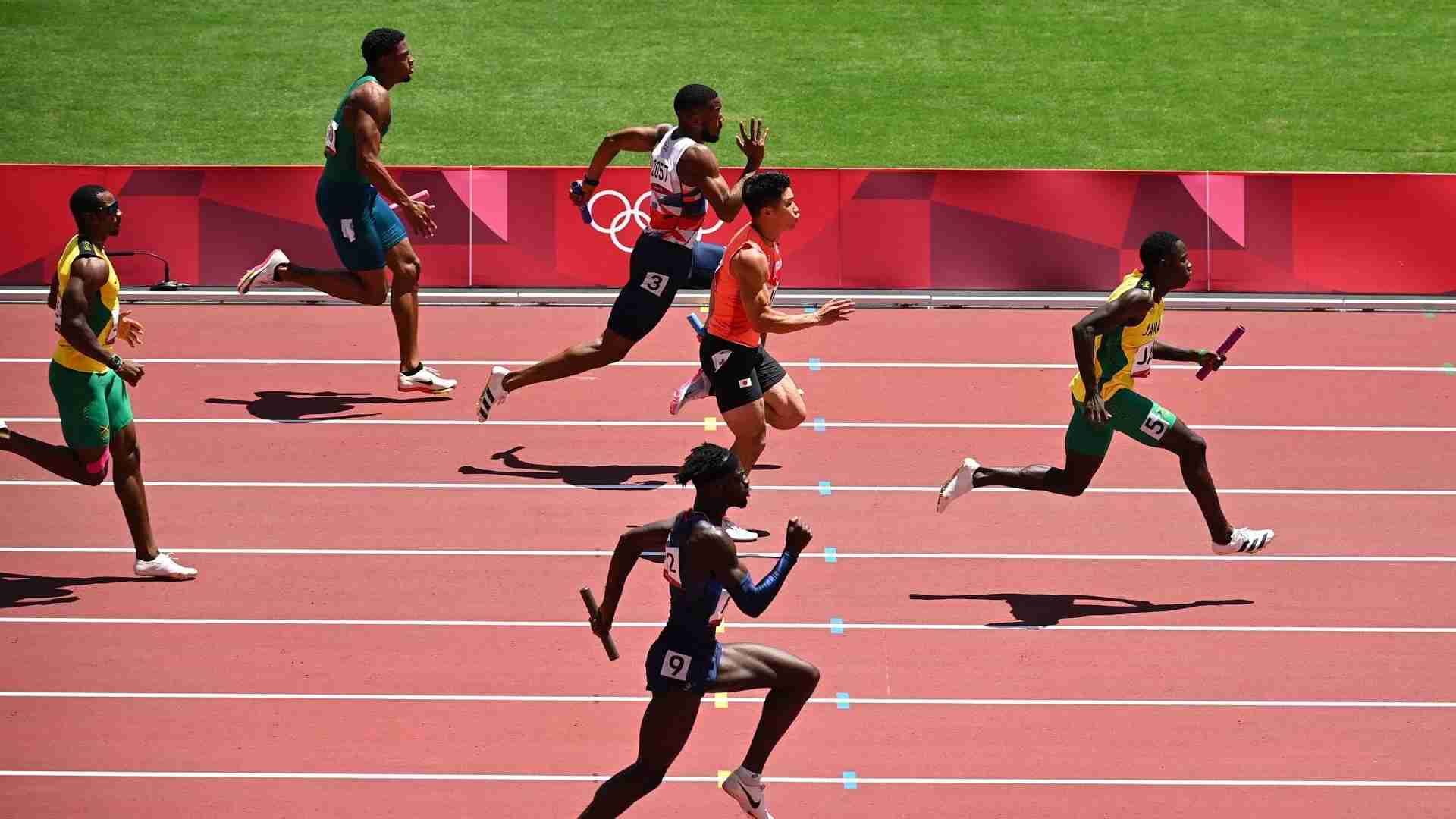 Jamaica men's 4x100 relay Tokyo 2020