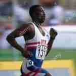 Michael Johnson in the men's 400m
