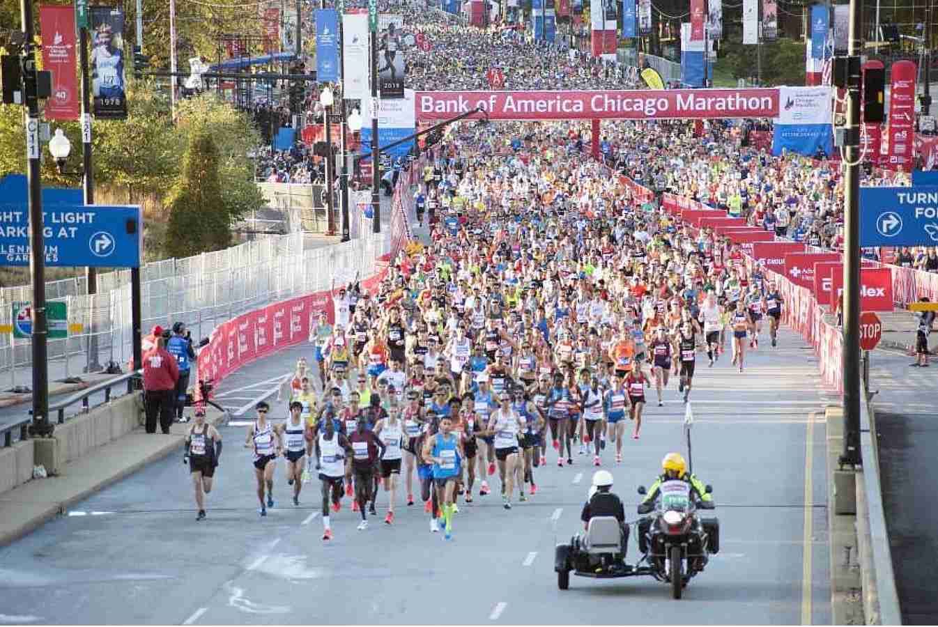 Latest results from the 2021 Chicago Marathon