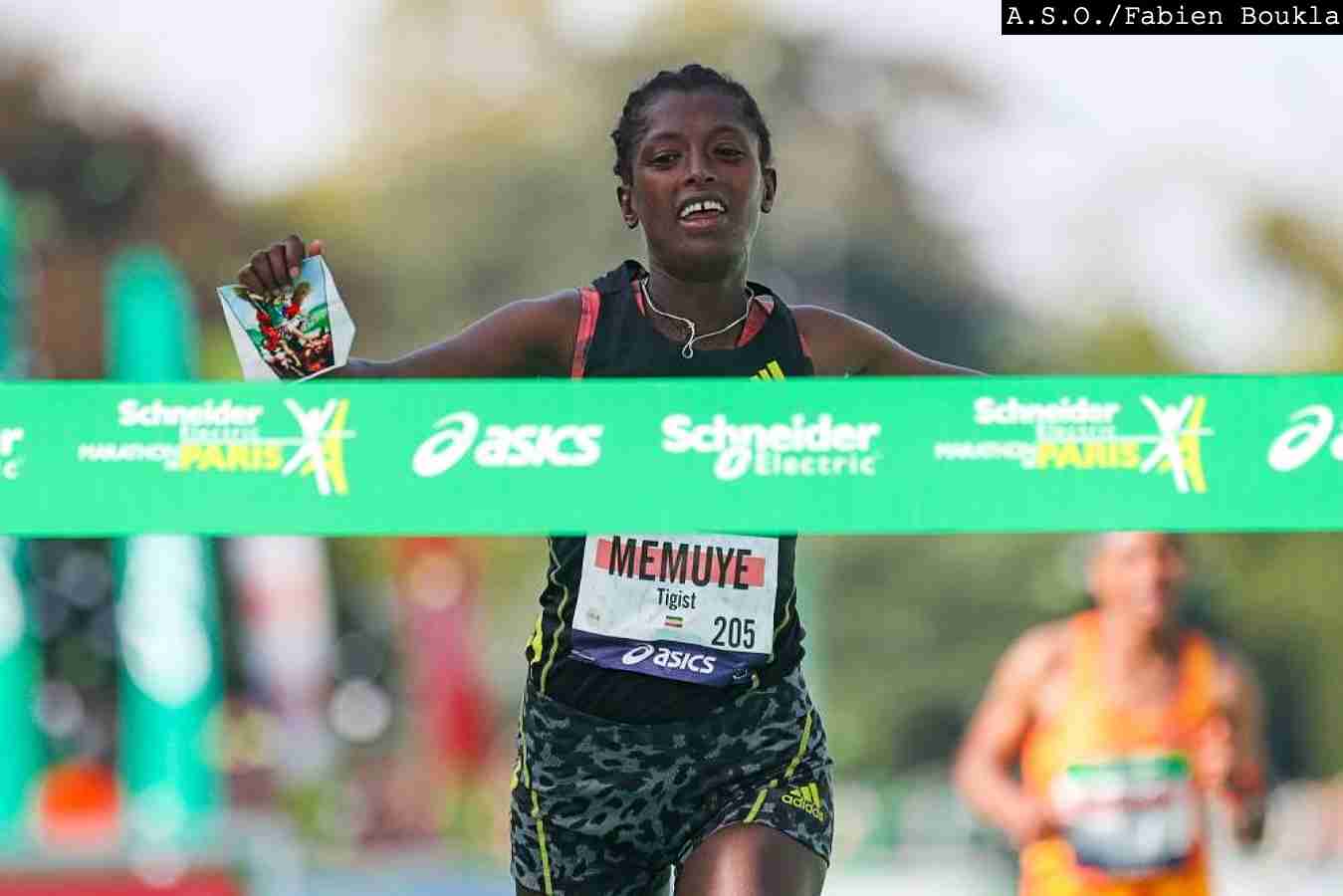 Tigist-Memuye-wins-2021-Paris-Marathon