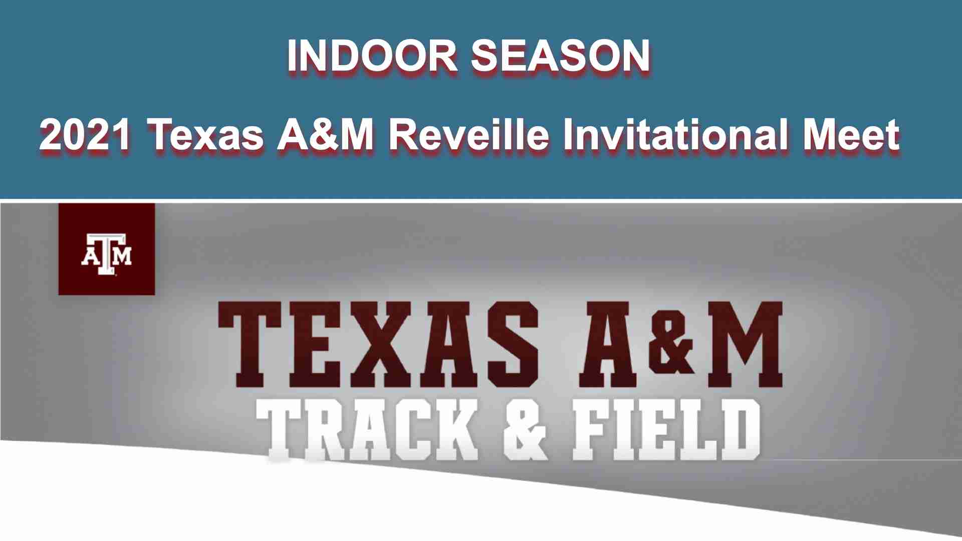 2021 Texas A&M Reveille Invitational indoor meet schedule
