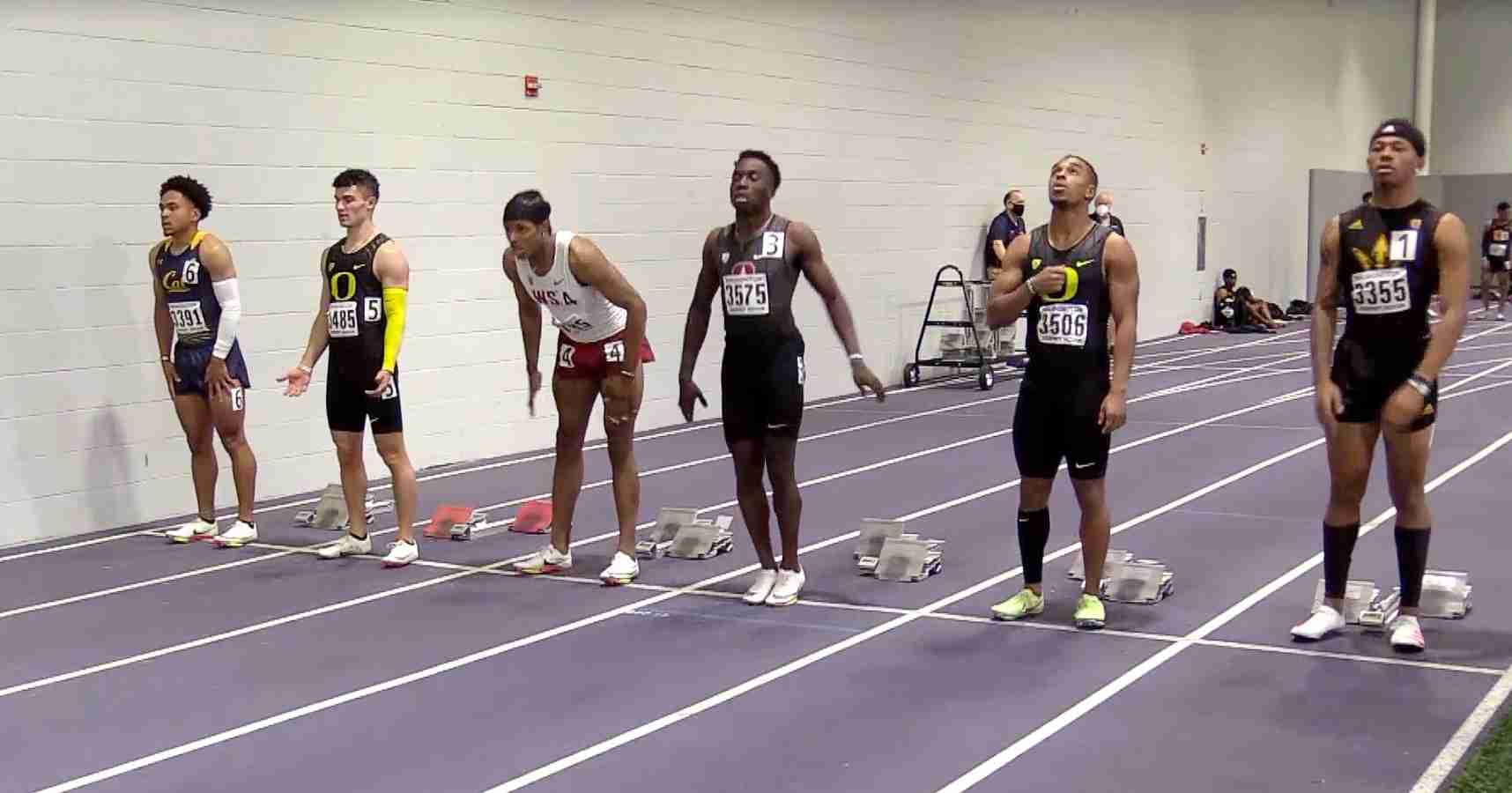 Micah Williams cruises 6.53 to heat at 2022 Pac-12 Indoor Invitational