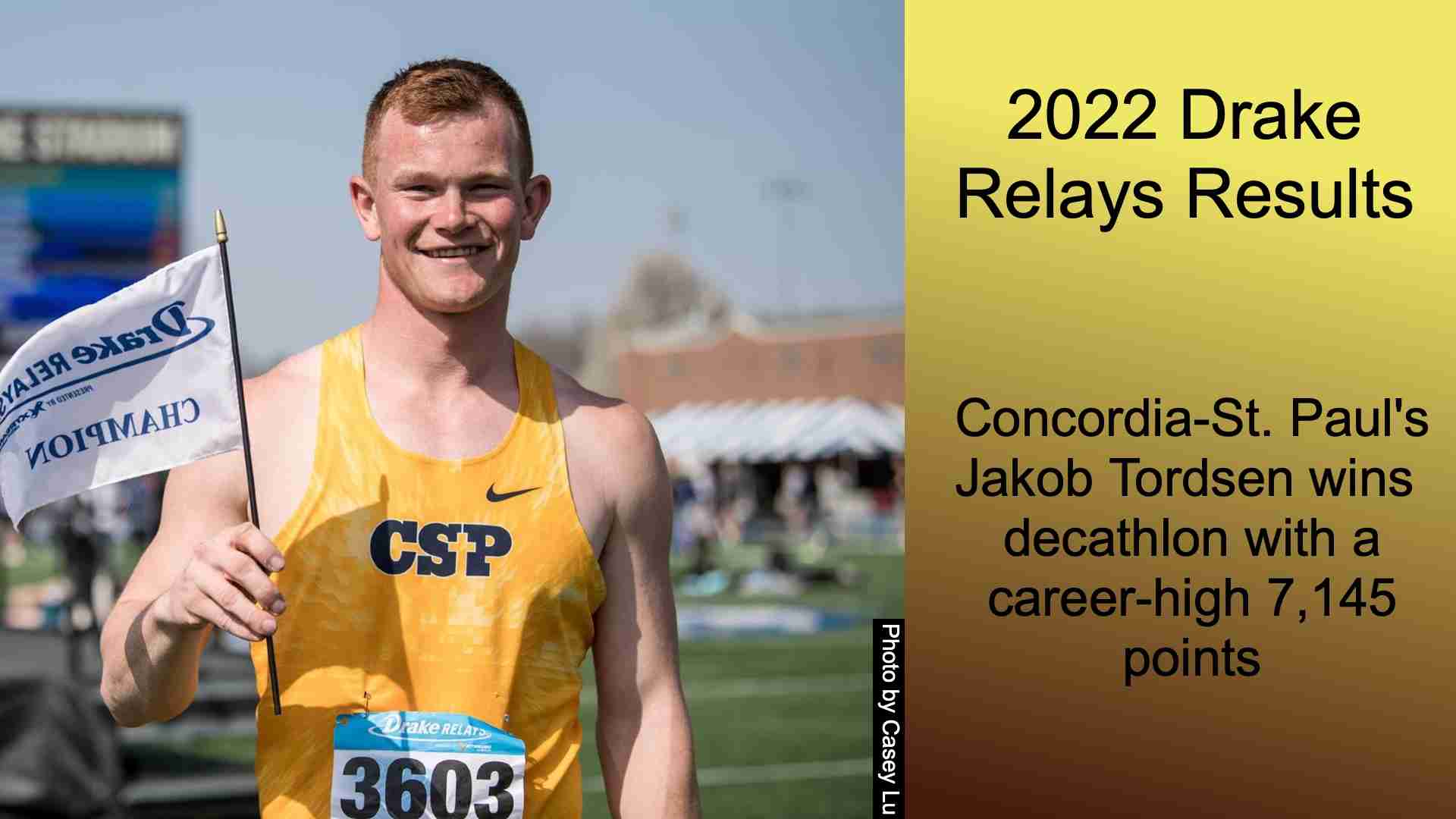 Jakob Tordsen Wins Decathlon At 2022 Drake Relays Day 2 WorldTrack