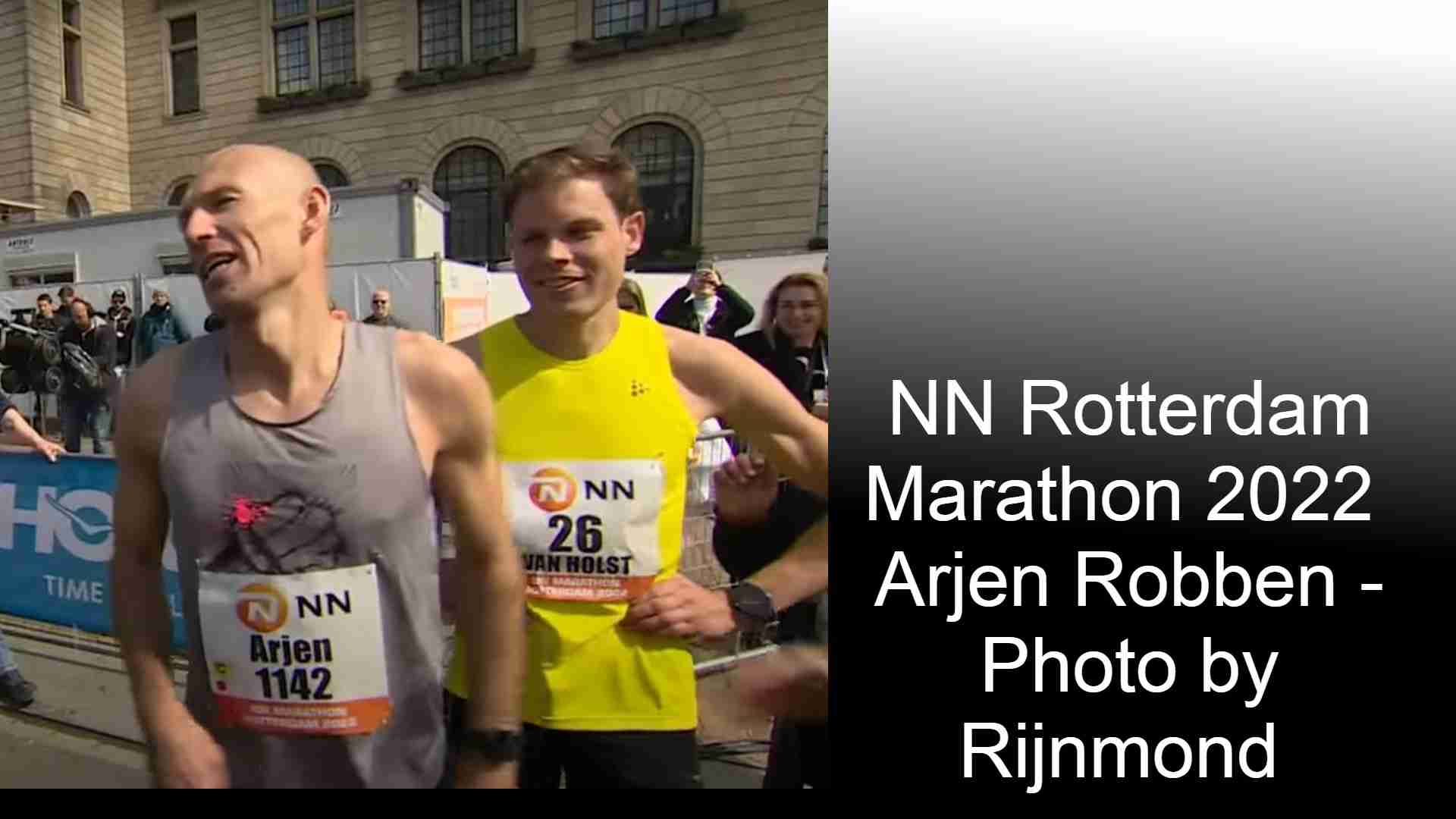 Bayern Munich and Dutch football legend Arjen Robben runs first marathon in Rotterdam