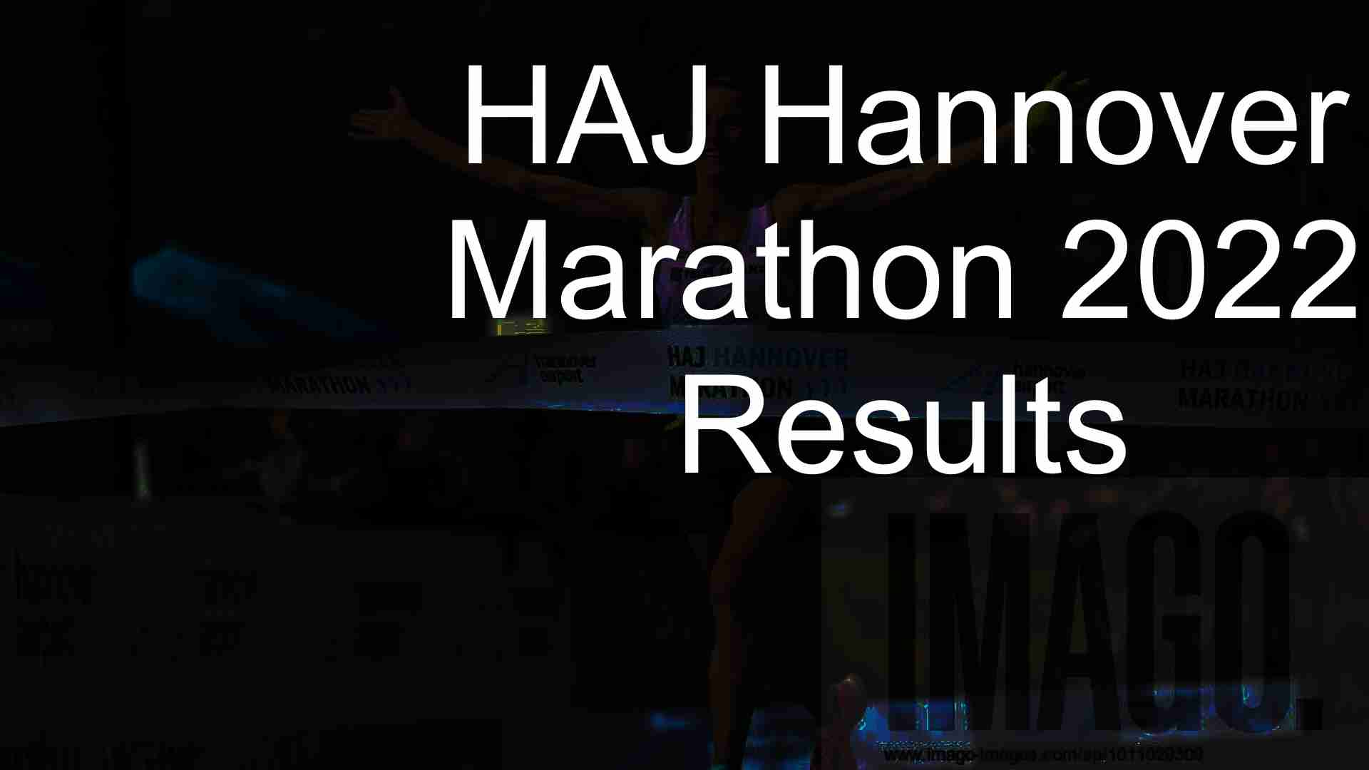 HAJ Hannover Marathon 2022 results; Pfeiffer and Mayer secure titles