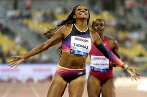 Gabby-Thomas-of-USA-at-Doha-Diamond-League-2022
