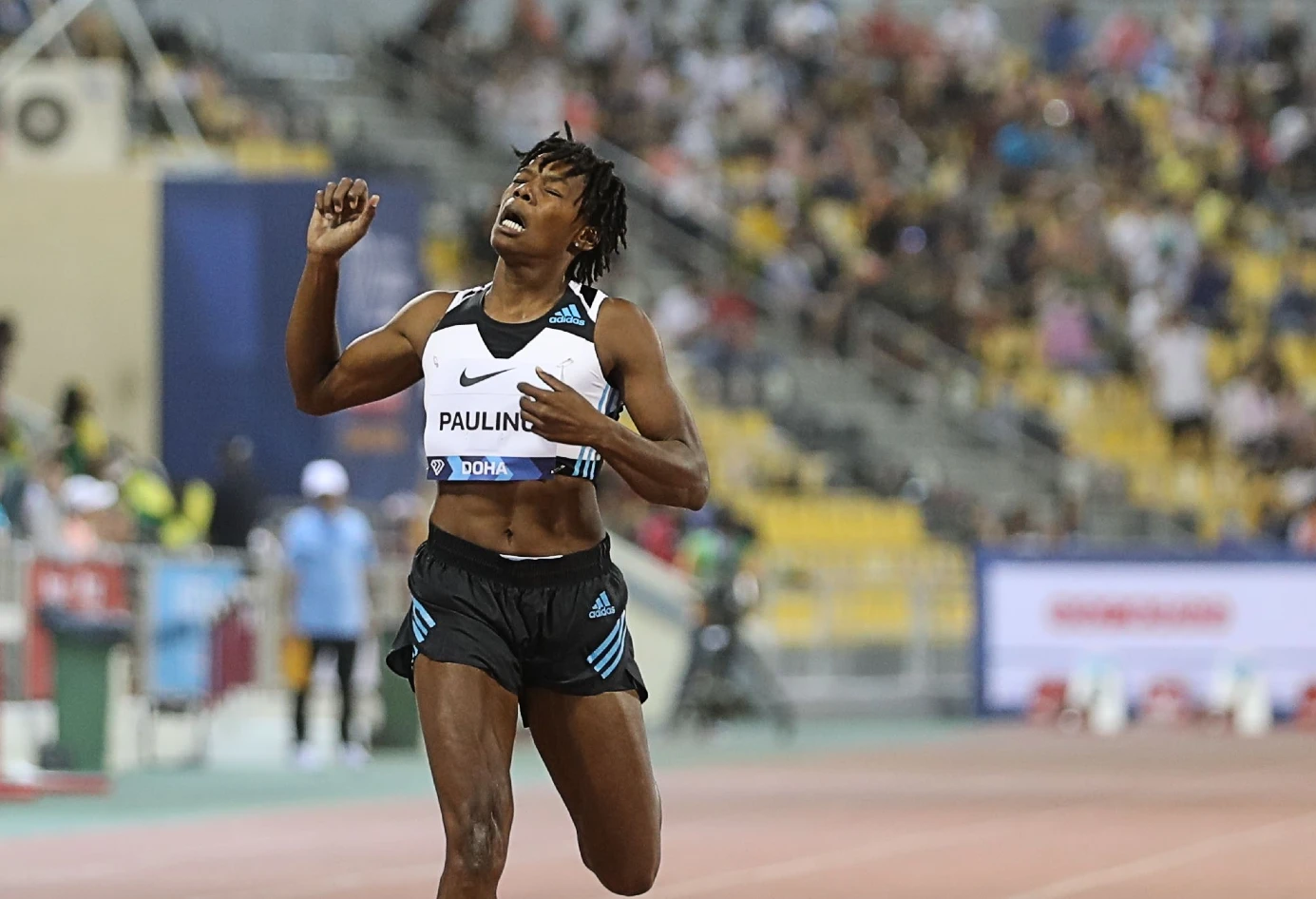 Marileidy Paulino at the Doha Diamond League Meeting