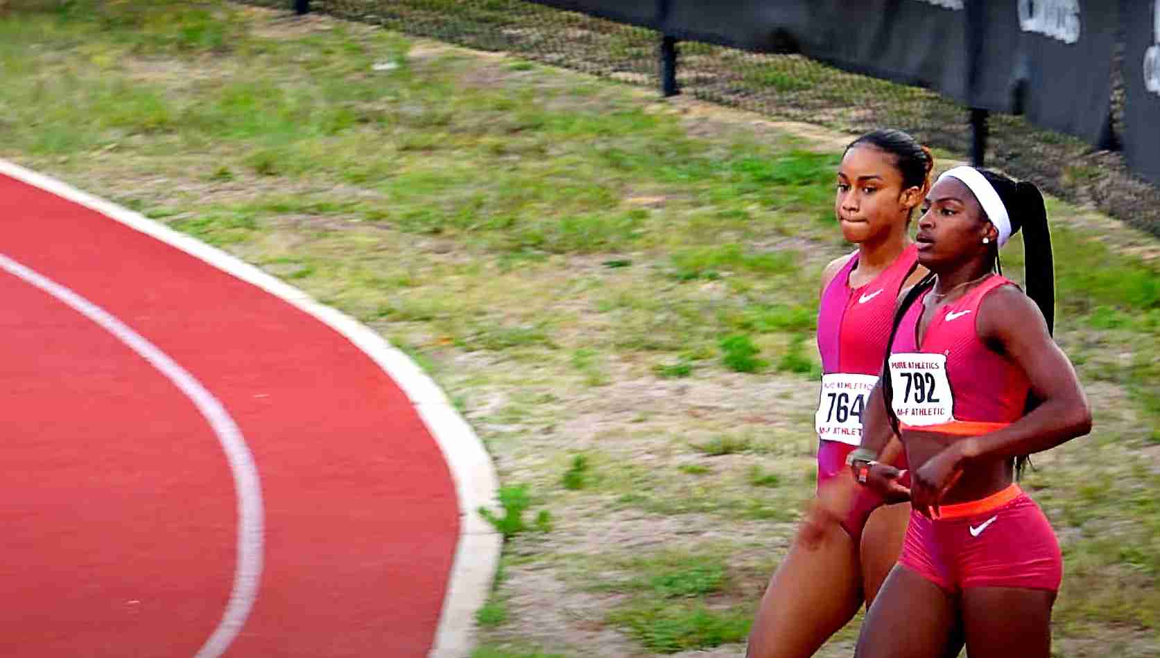 Twanisha-Terry-and-Briana-Williams-at-PURE-Athletics-Global-Invitational-2022