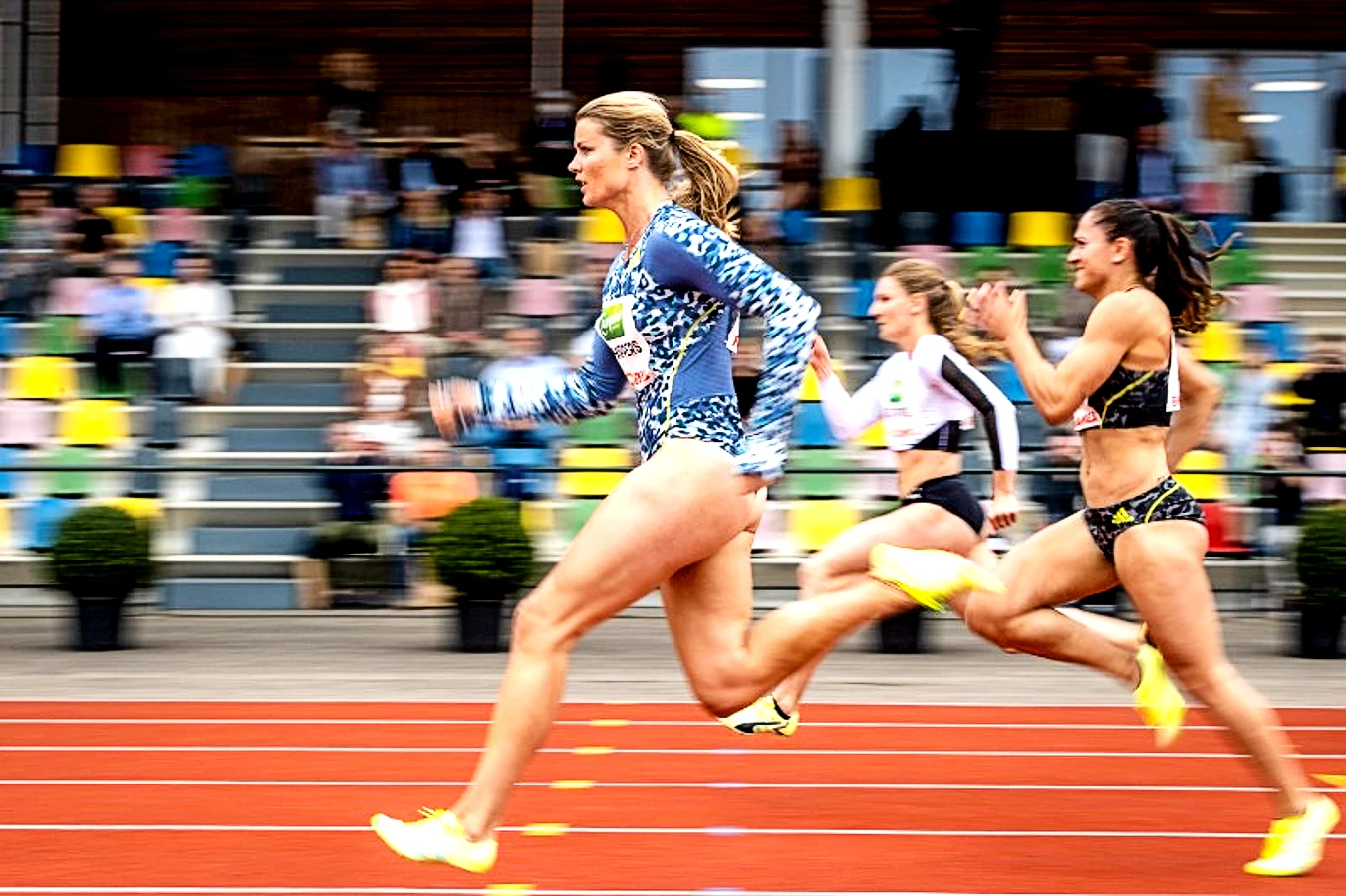 Dafne Schippers in action at the Fanny Blankers-Koen Games
