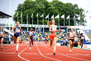 Femke Bol wins at the 2021 FBK Games