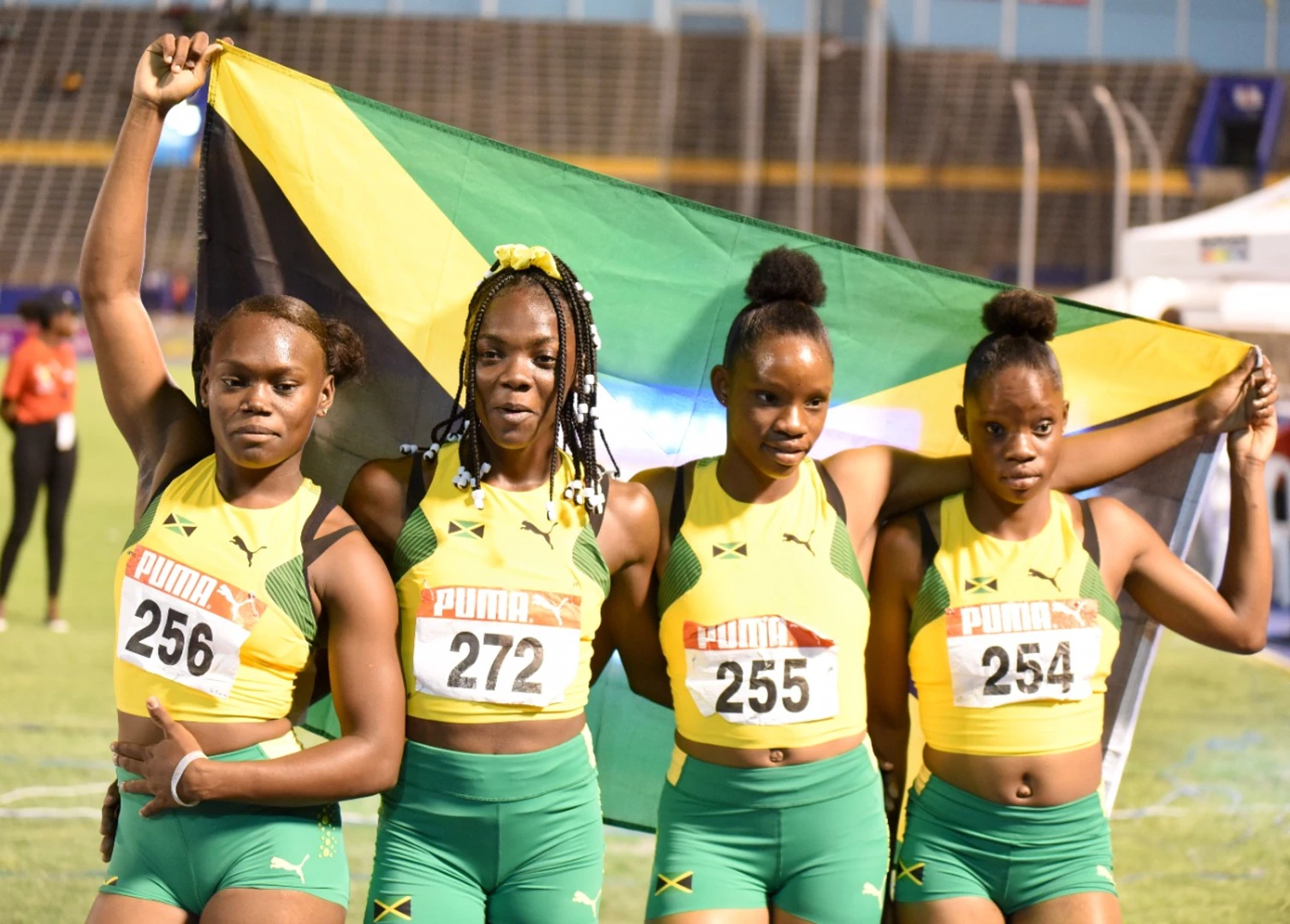 Jamaican shop running team