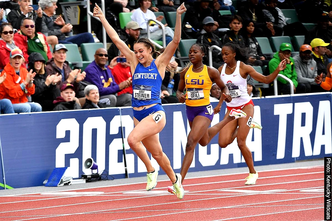 [Video] Abby Steiner blasts to collegiate 200m record with 21.80 run