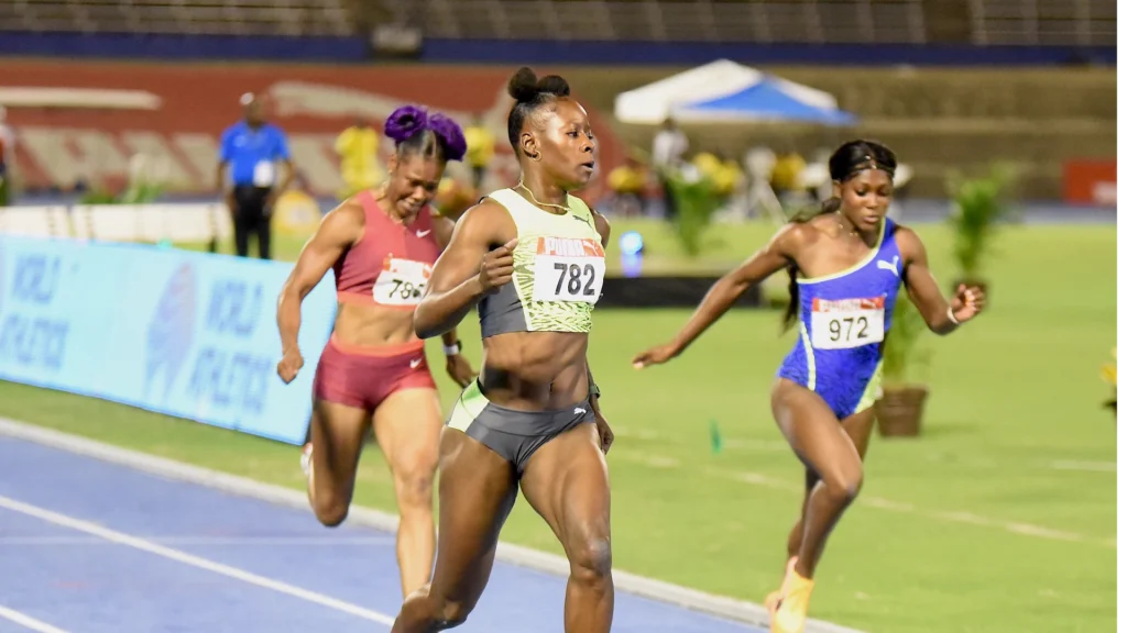Shericka Jackson at the 2022 Jamaica National Championships