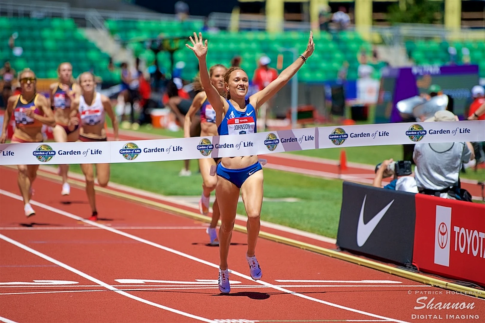 Sinclaire Johnson finished fourth in 800m at Tampere Motonet GP meeting