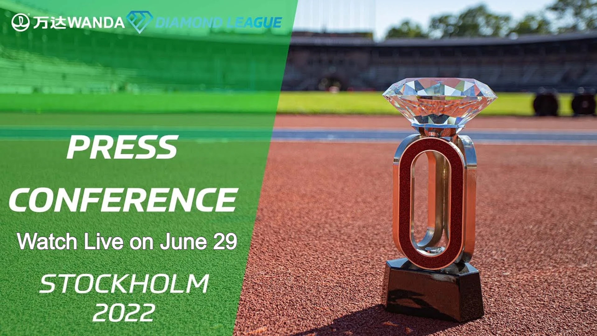 How to watch the press conference for the 2022 Stockholm Diamond League meeting?