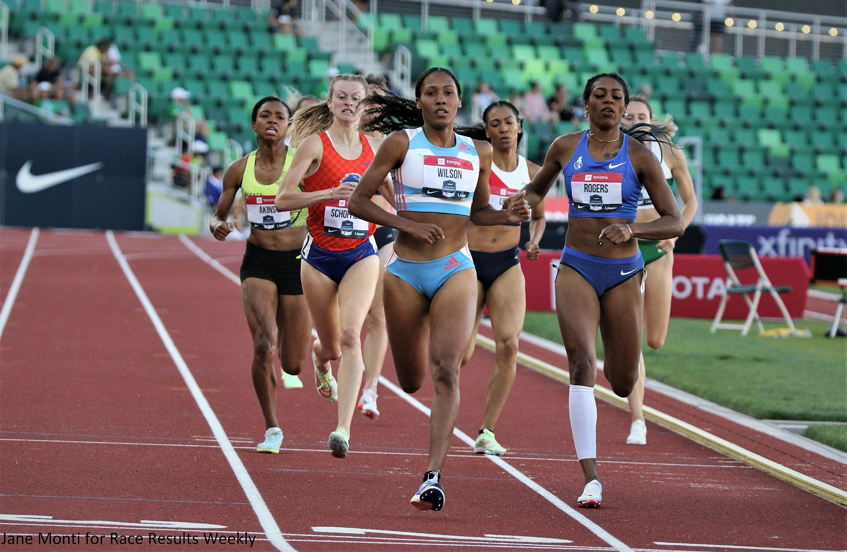 Akins, Rogers, Ajee Wilson advanced in 800m at USA Championships