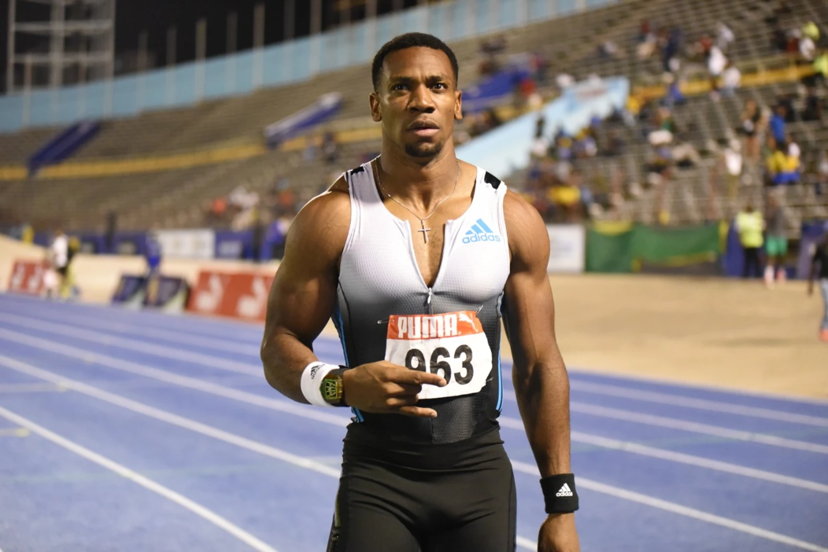 Yohan Blake at the Jamaica National Championships