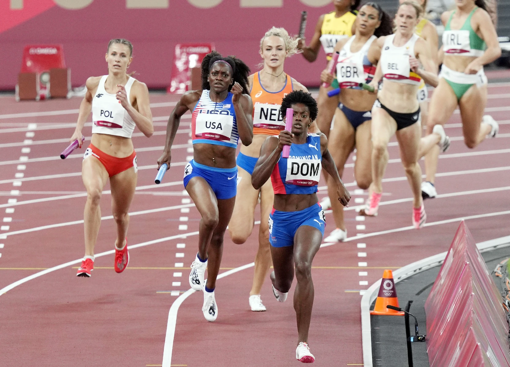 World Athletics Championships mixed 4x400m relay start lists World