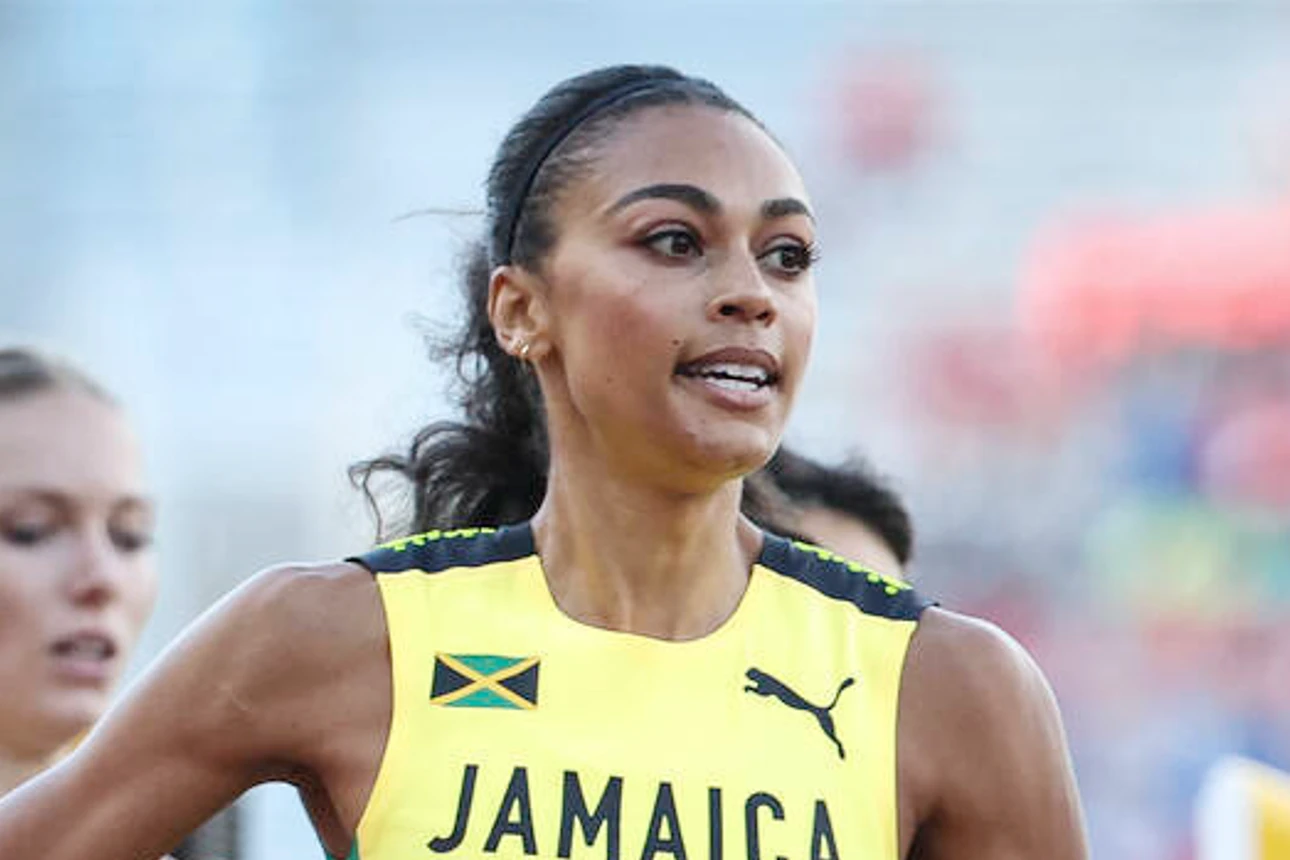 Adelle Tracey competes for Jamaica at the World Athletics Championships 2022