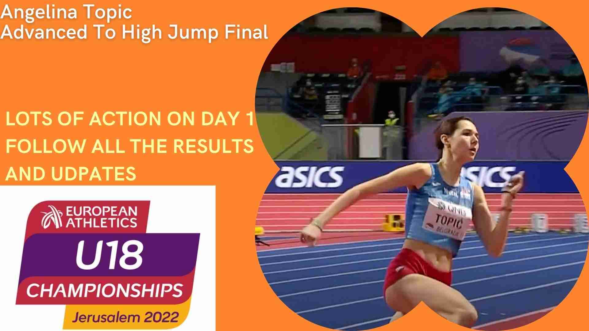 Angelina Topic easily advanced in the high jump at European Athletics U18 Championships