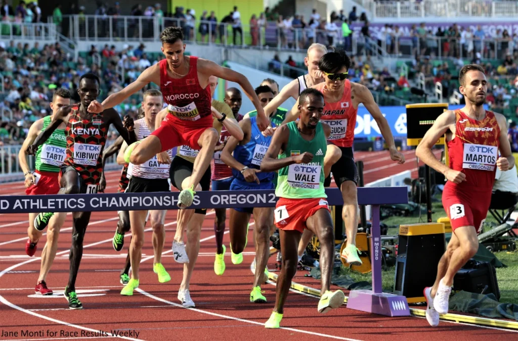 Soufiane El Bakkali 3000m steeplechase at the 2022 World Athletics Championships 2022