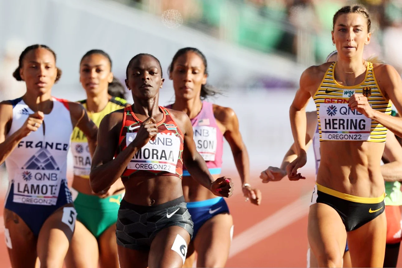 Mary Moraa runs 1:57.43, beats Keely Hodgkinson in Lausanne