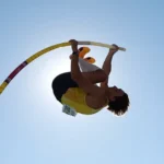 Mondo Duplantis in the pole vault at the World Athletics Championships Oregon22