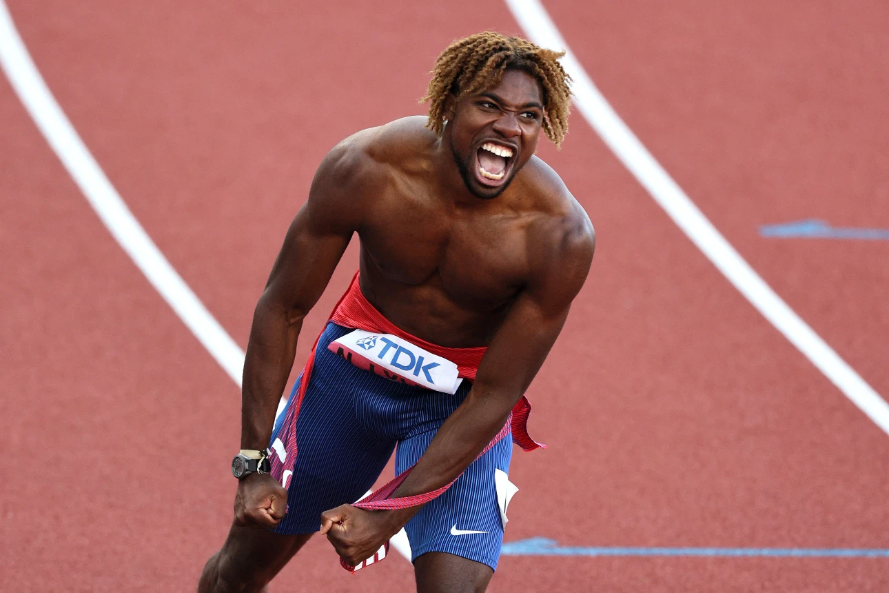 What are Noah Lyles splits for the 19.31secs? – World Athletics Championships 2022