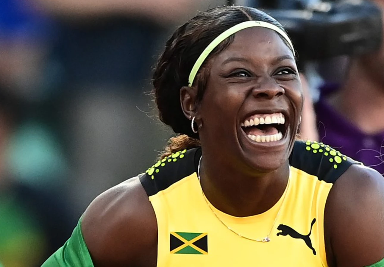 Shericka Jackson of Jamaica at the World Athletics Championships 2022