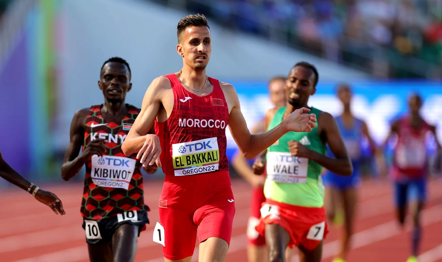 Soufiane El Bakkali of Morocco in the Men’s 3000m Steeplechase heats