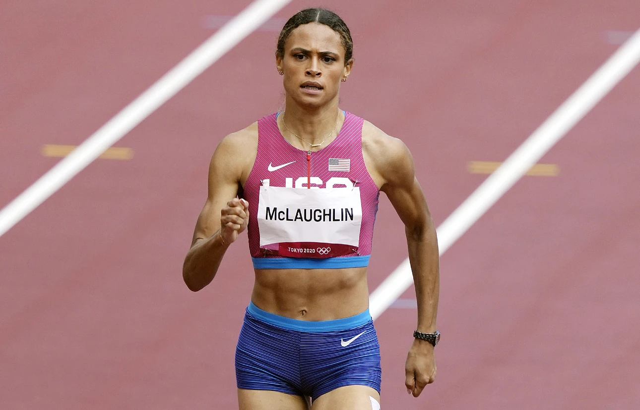 Sydney McLaughlin in the women's 400m hurdles at the Tokyo Olympics 2021