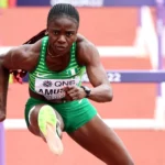 Tobi Amusan of Nigeria in the women's 100m hurdles at the World Athletics Championships 2022