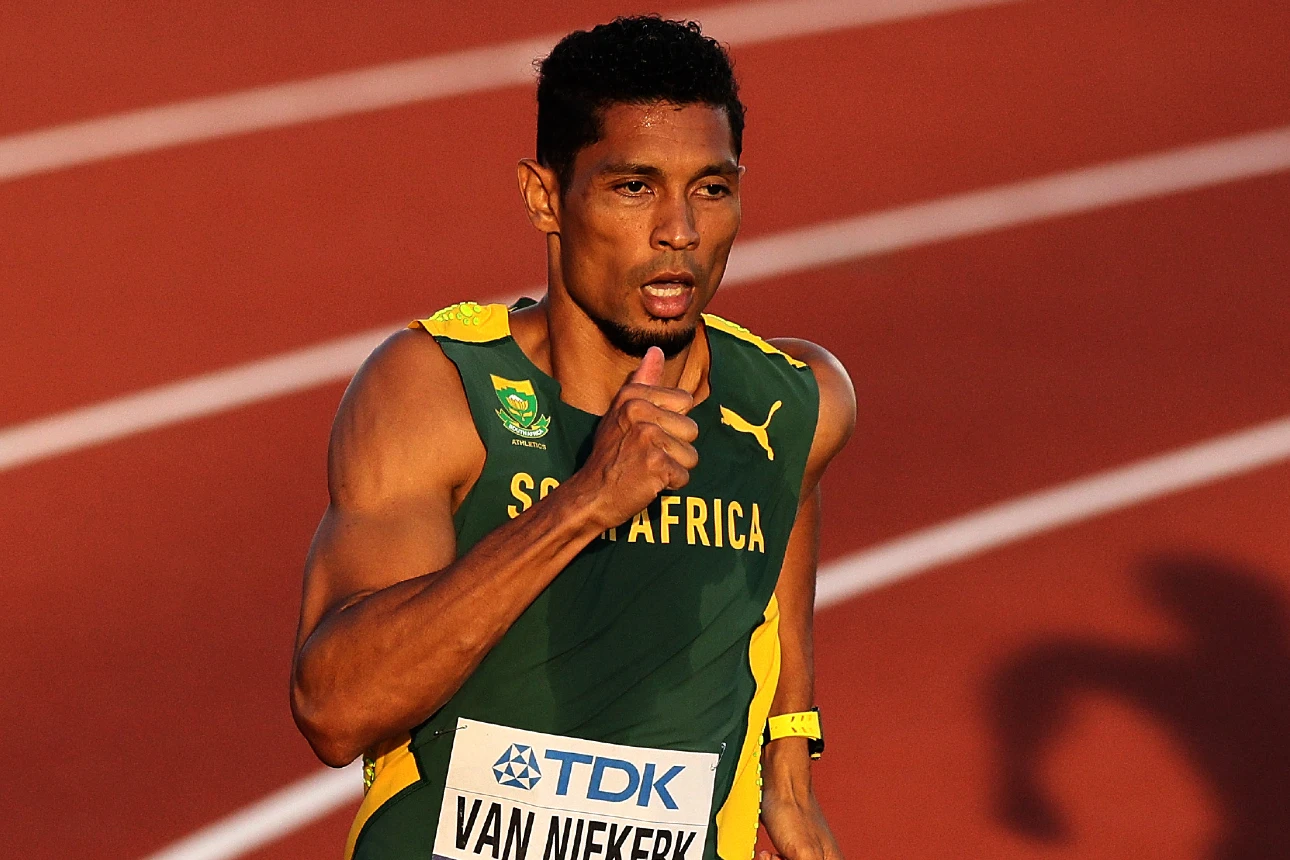 Wayde van Niekerk in the 400m at the World Athletics Championships 2022